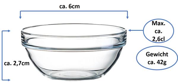 Empilable Schale 6cm - 6 Stück